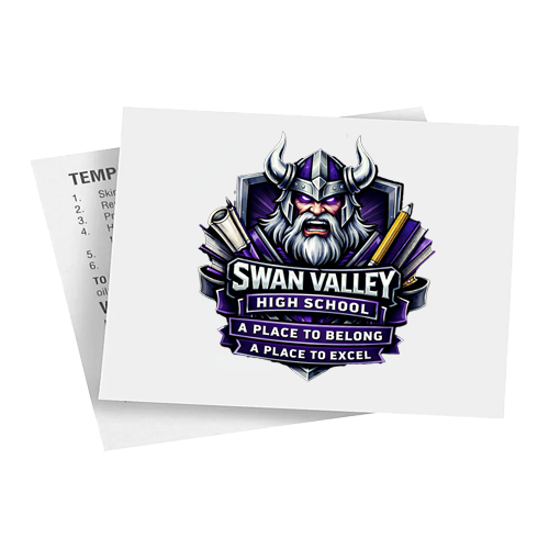 Swan Valley Custom Temporary Tattoo
