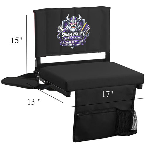 Swan Valley Foldable Stadium Seat With Padded Cushion